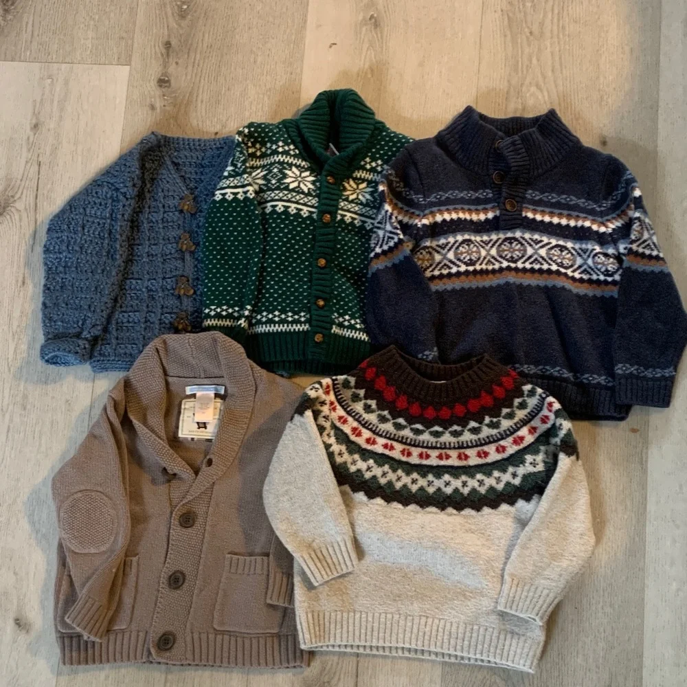 Boys Bundle of 5‎ Winter Christmas Sweaters